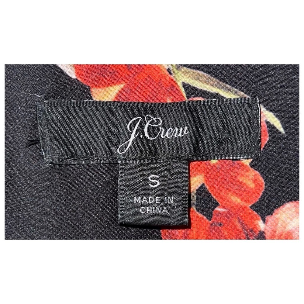 J. Crew - Open V-neck Top - Midnight Dutch Floral - Size Small - Picture 6 of 6